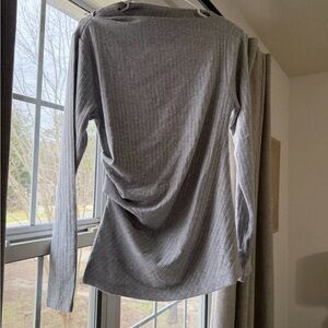 LOFT Heather Gray Long Sleeve Top